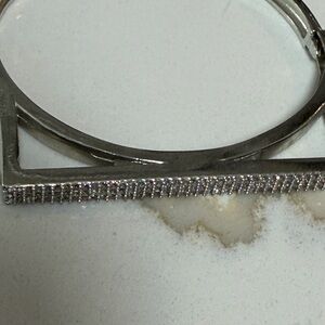 Elegant Silver Bangle Bracelet